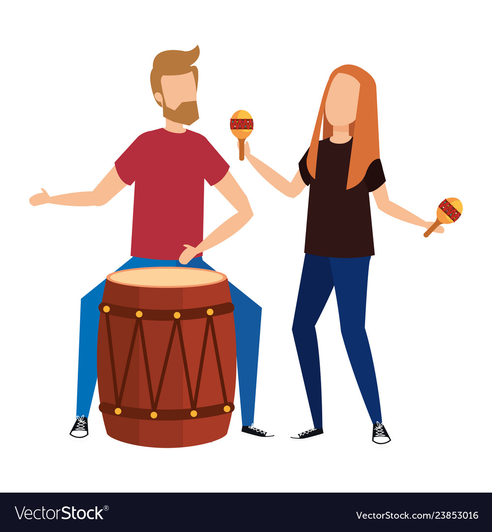 Musical duet avatars characters