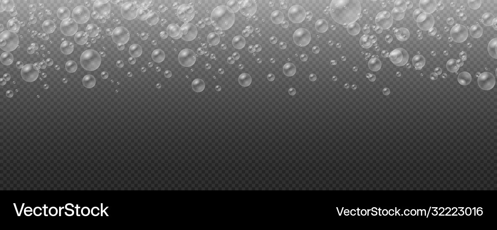 Realistic soap bubbles Royalty Free Vector Image