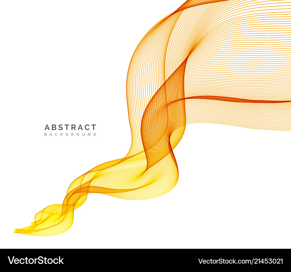 Abstract background orange wavy Royalty Free Vector Image