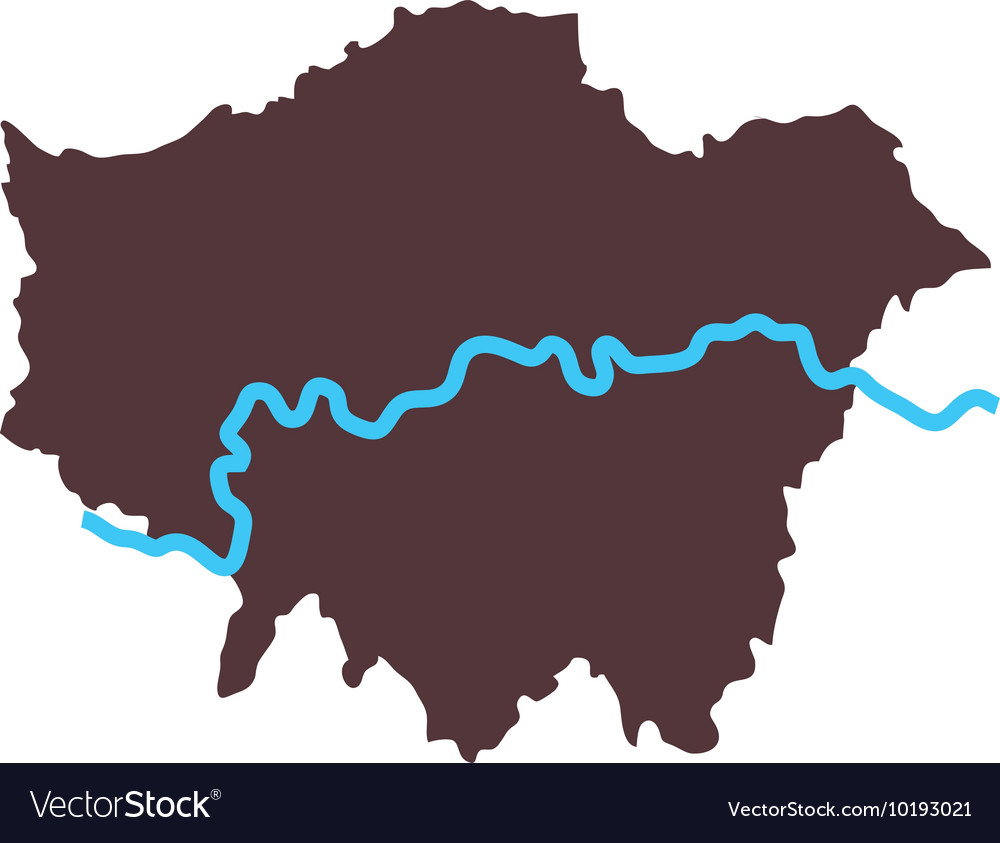 London Map City Icon Graphic Royalty Free Vector Image