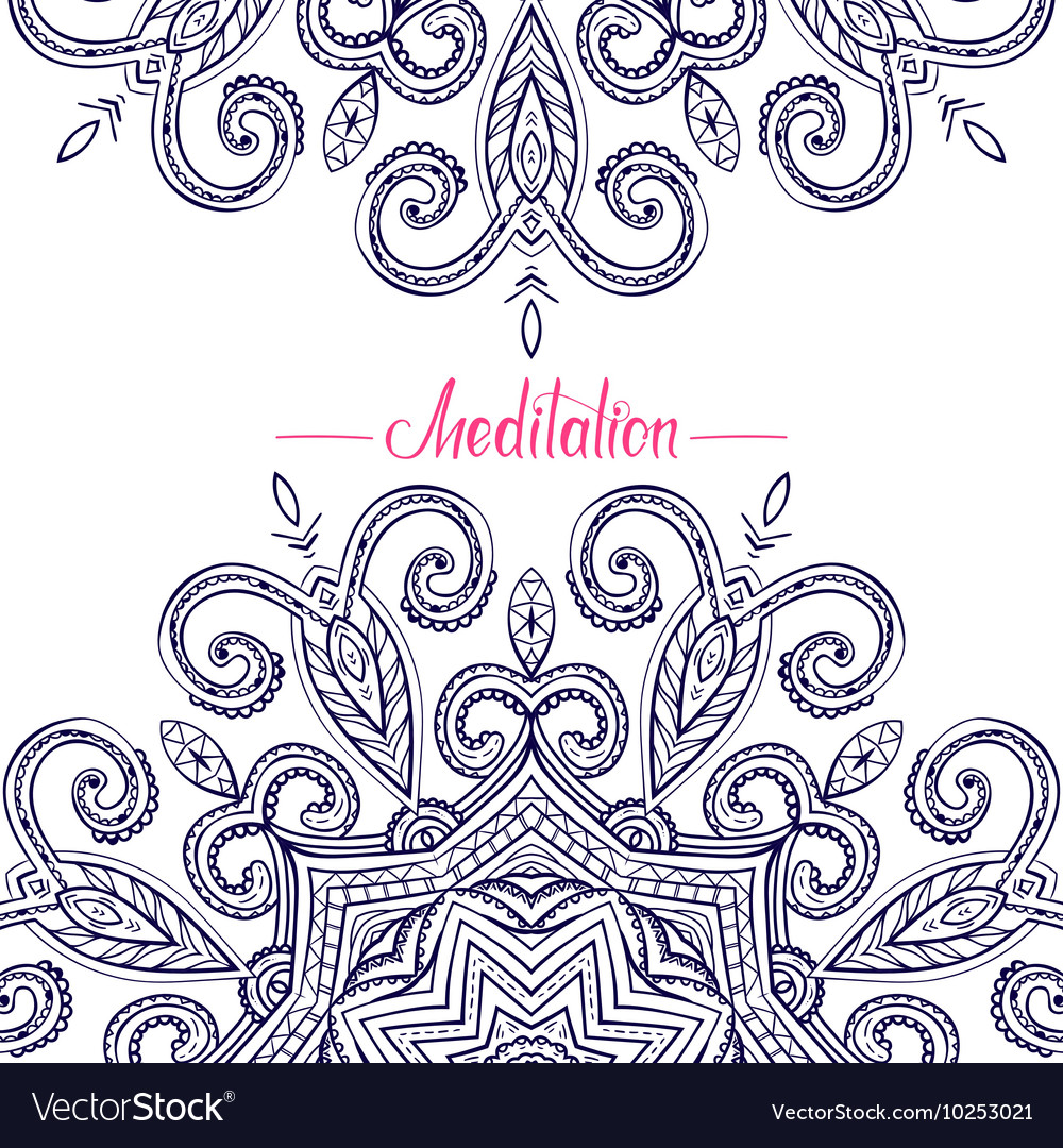 Download Round Mandala Frame-01 Royalty Free Vector Image