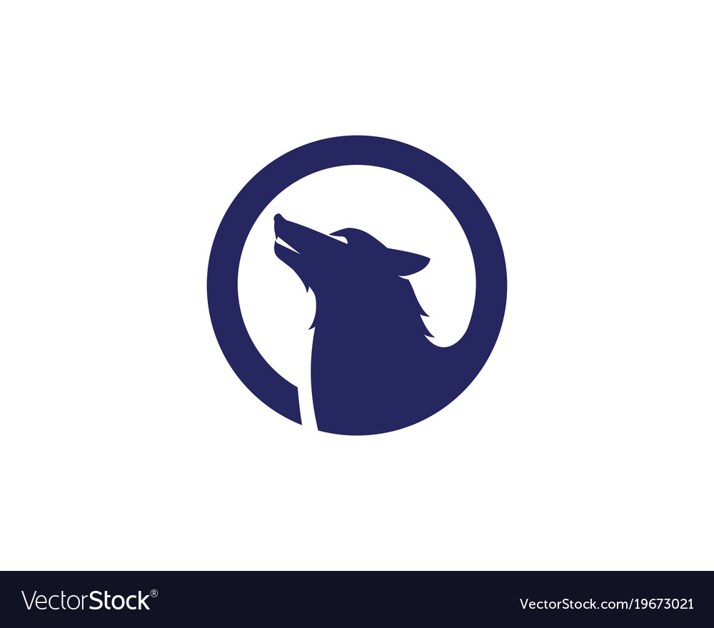 Wolf Logo Template Royalty Free Vector Image Vectorstock