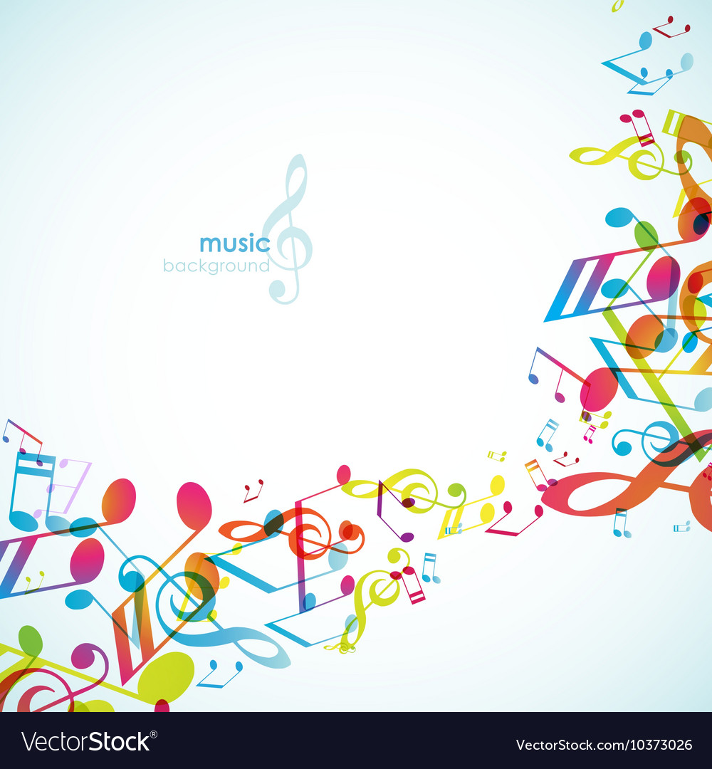 Abstract backgrounds with colorful tunes Vector Image