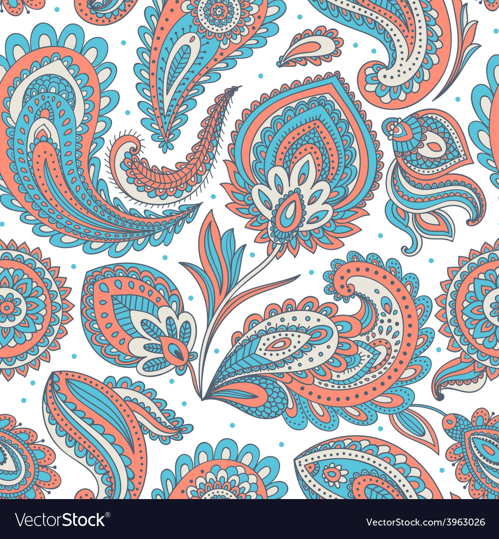 Beautiful floral seamless pattern Royalty Free Vector Image