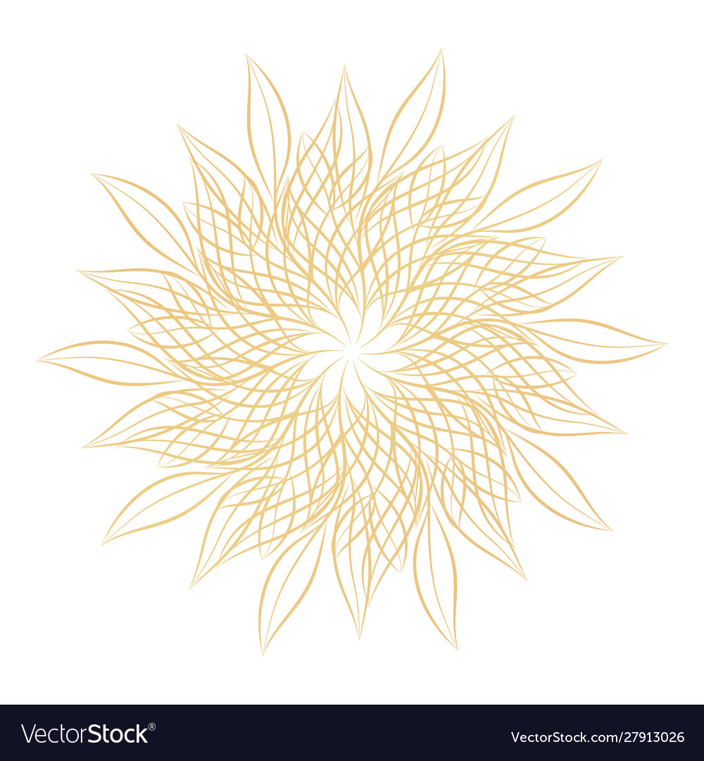 Mandala round floral ornamental design element