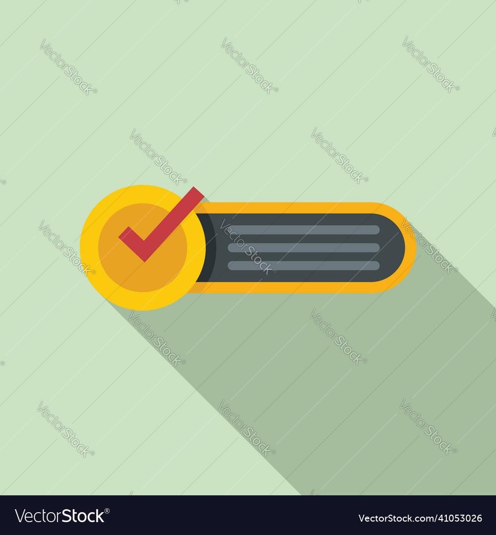 Request form icon flat document service Royalty Free Vector