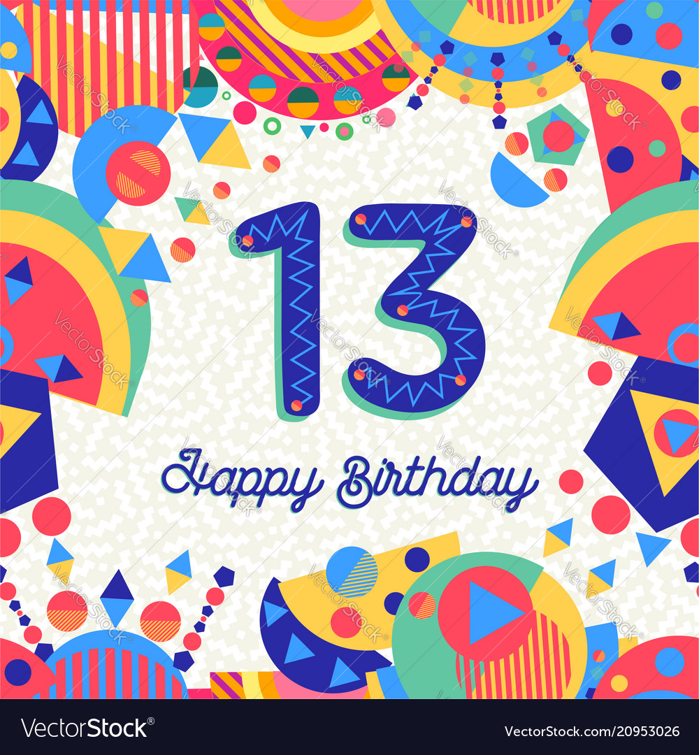 number 13 birthday