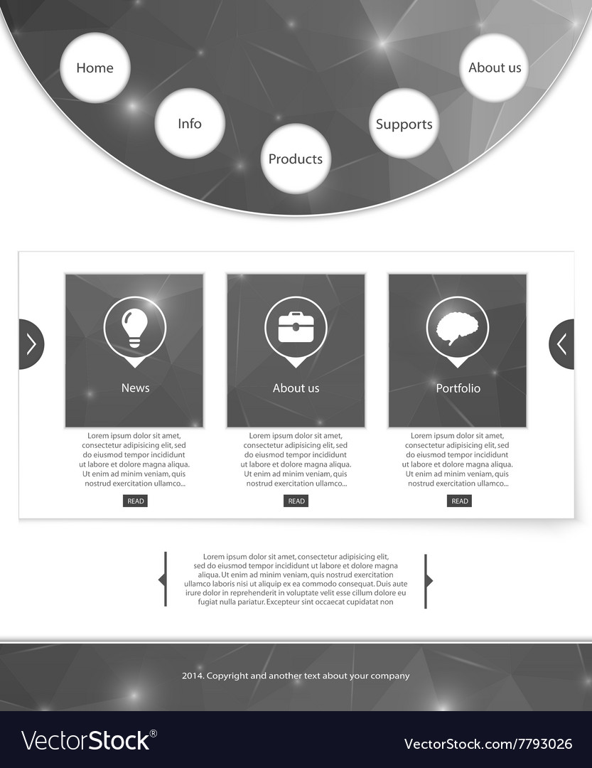 Web interface Royalty Free Vector Image - VectorStock
