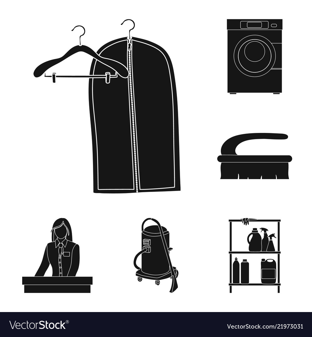 Isolated object of laundry and clean icon