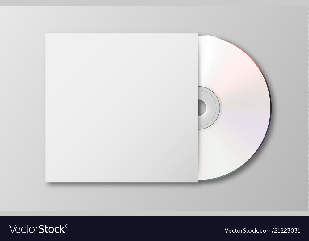 Download Realistic 3d White Cd With Cover Icon Royalty Free Vector PSD Mockup Templates