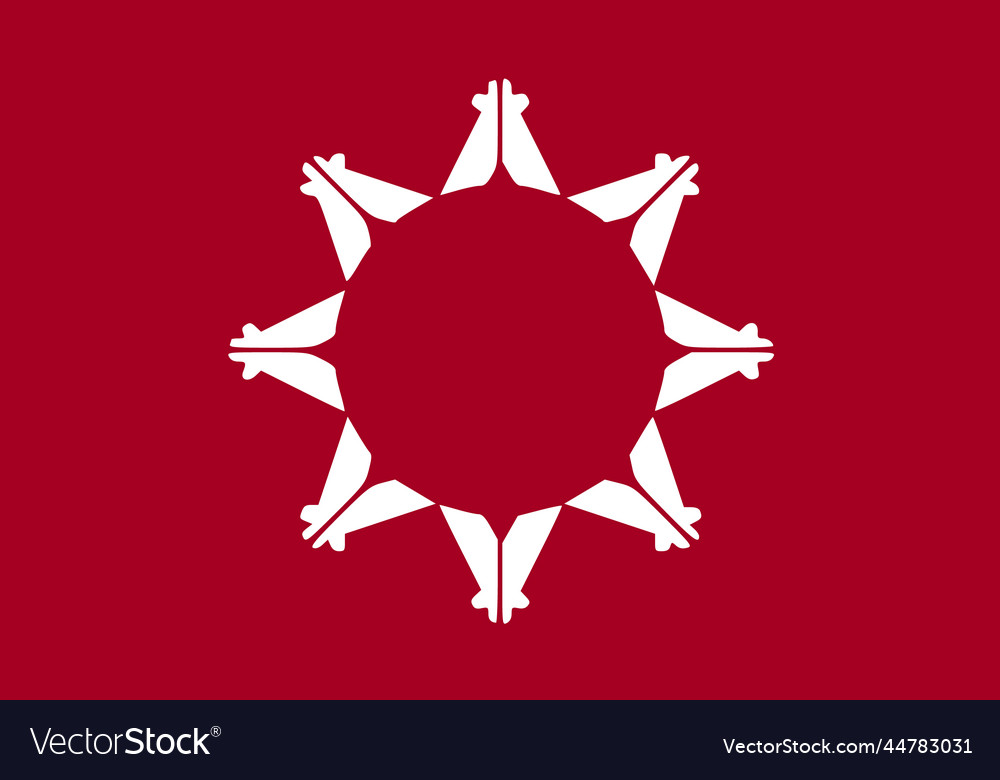 Simple flag of republic lakotah Royalty Free Vector Image