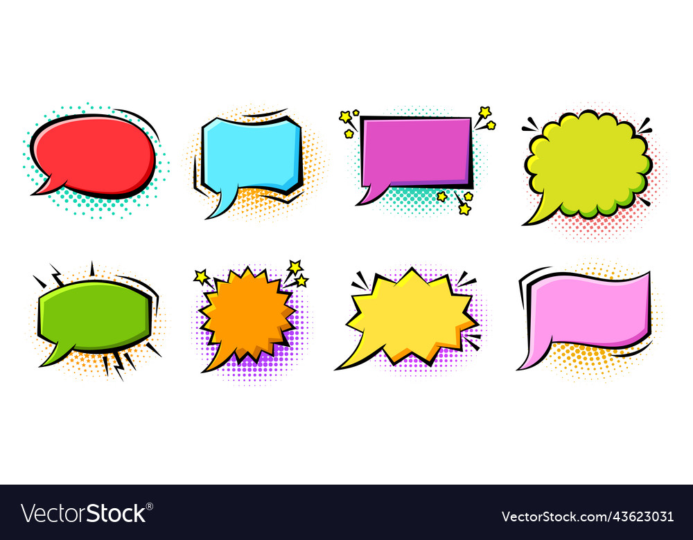 Speech bubble text chat message cloud epic frame Vector Image