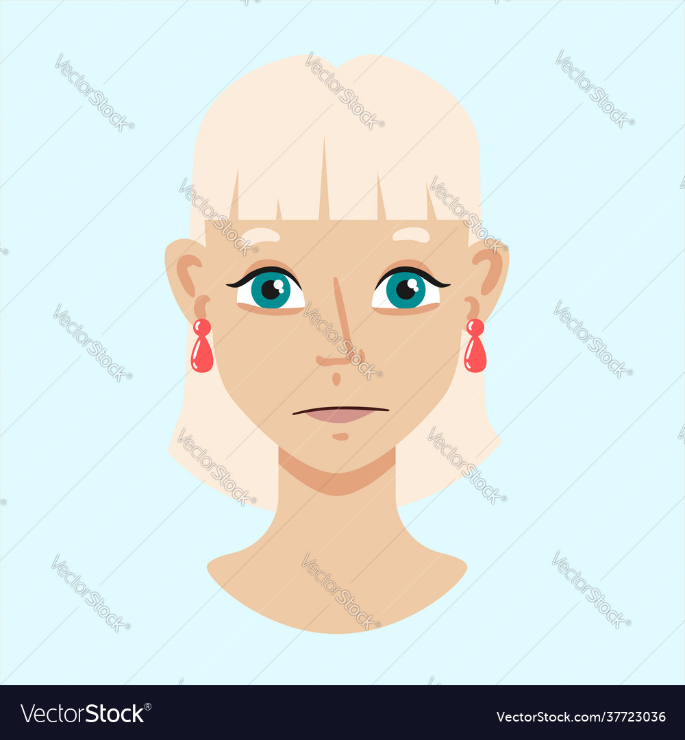 Face female male Royalty Free Vector Image - VectorStock