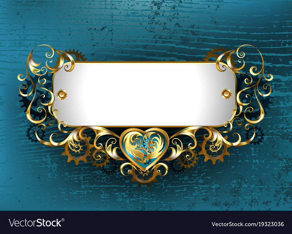 Patterned Nameplate Royalty Free Vector Image VectorStock