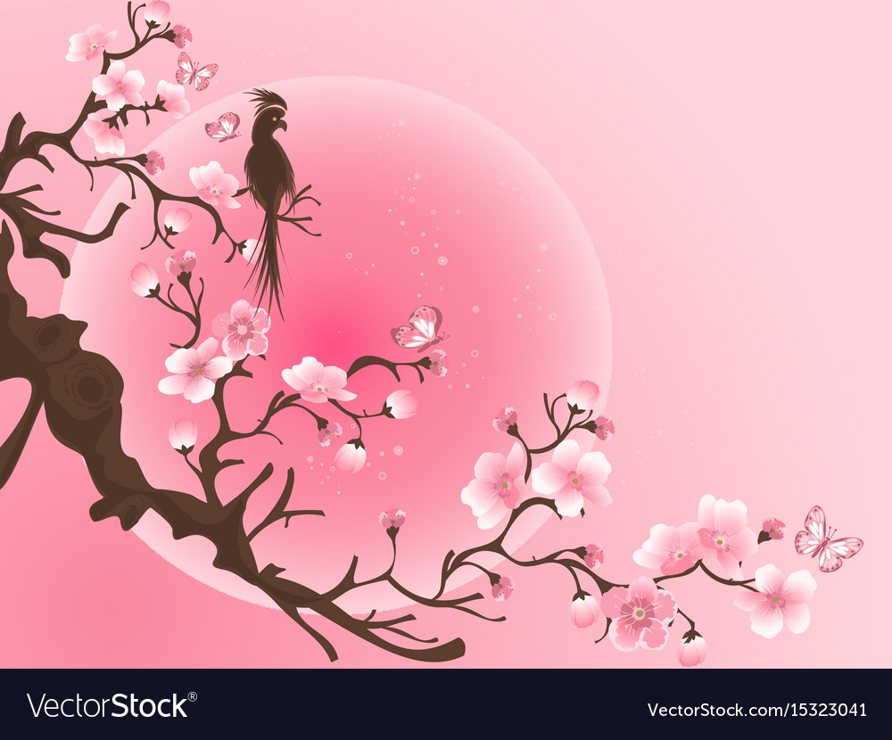 cherry blossom painting japanese