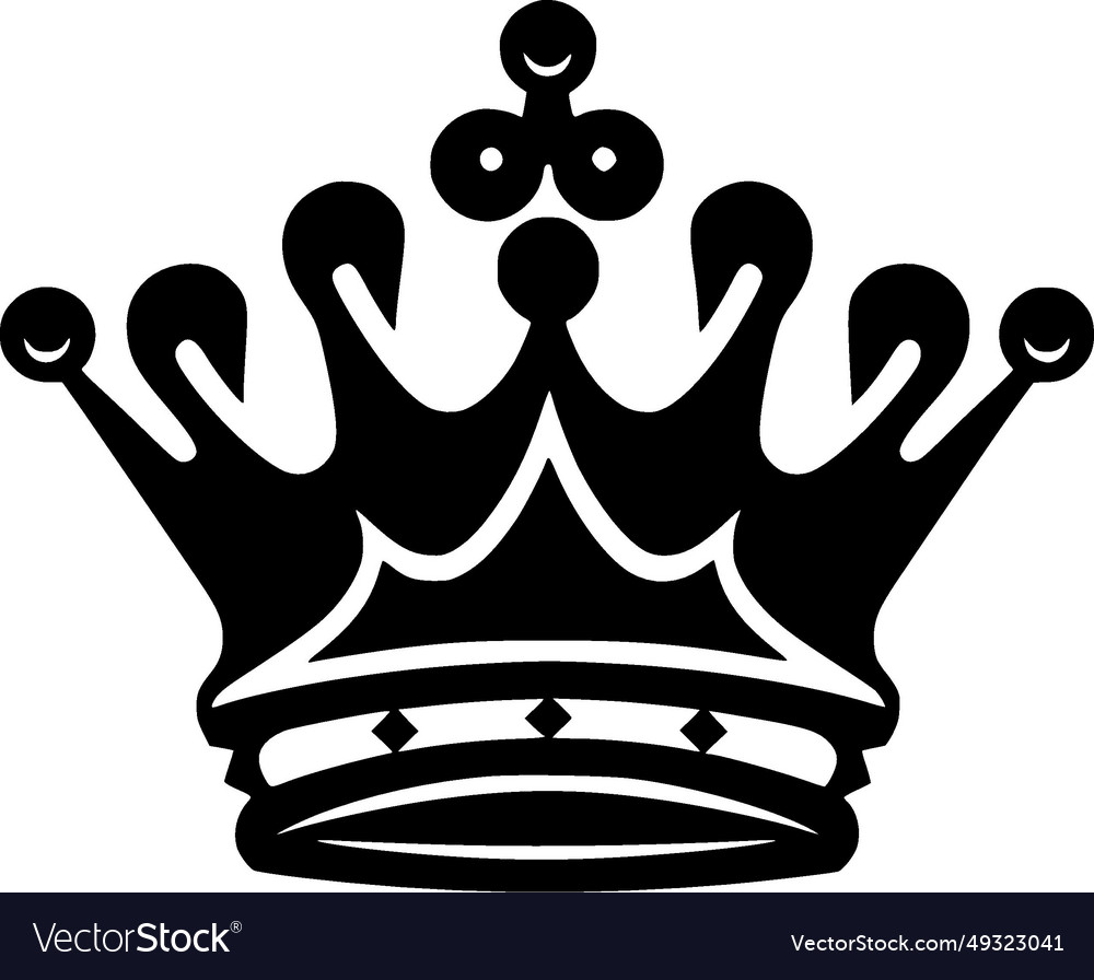 Crown - minimalist and flat logo