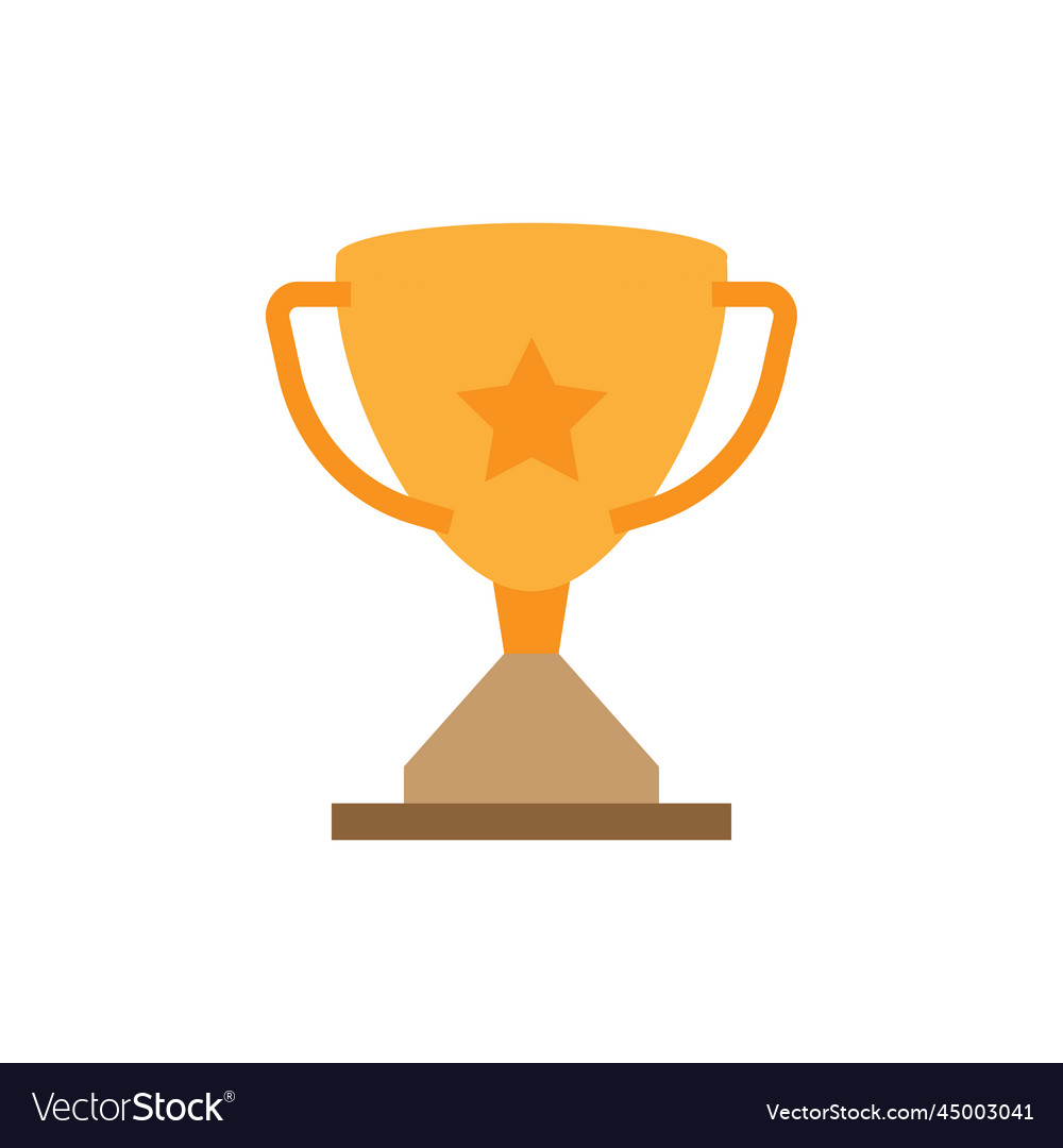 Trophy cup icon design template isolated Vector Image