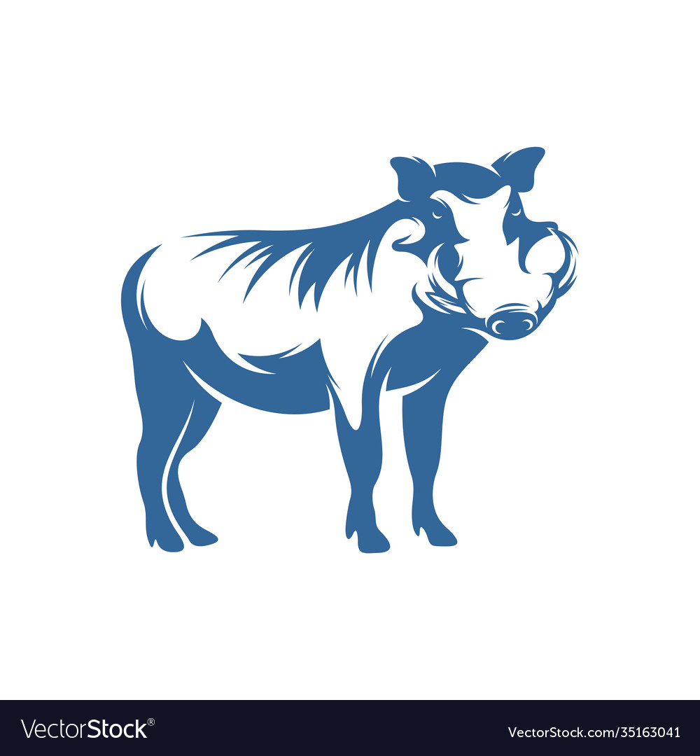 Wild boar logo template creative Royalty Free Vector Image