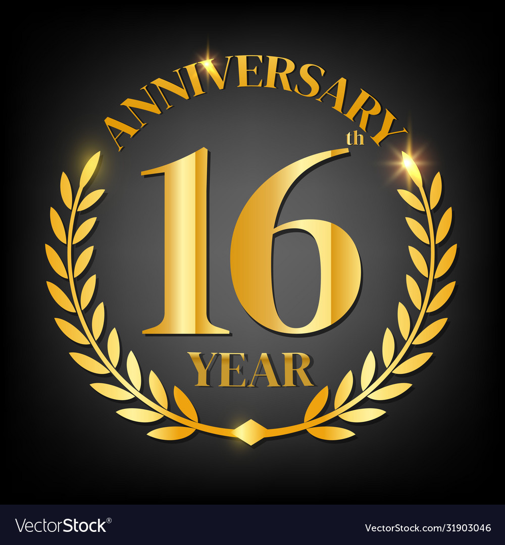 16h golden anniversary logo