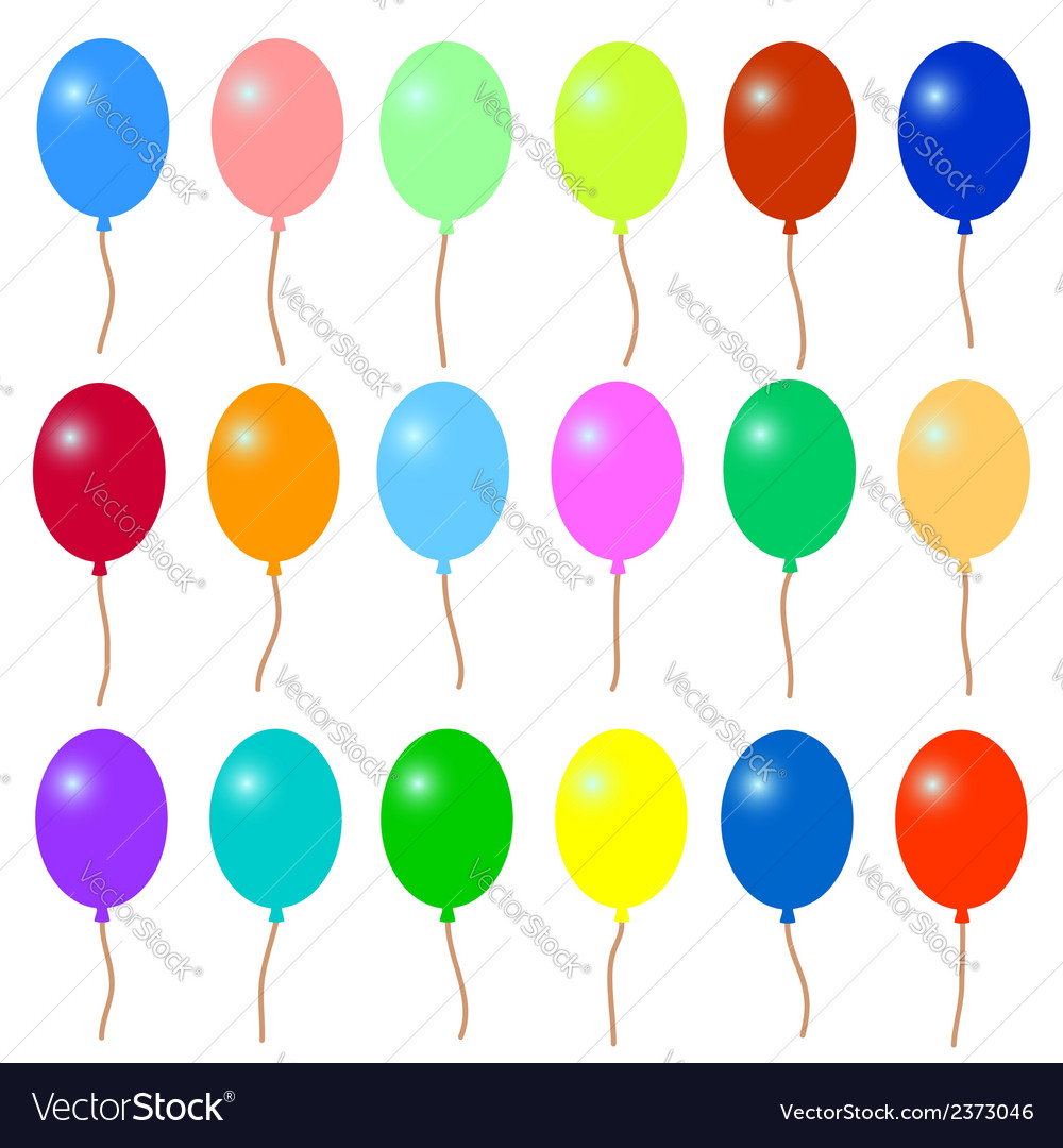 A lot of colorful balloons