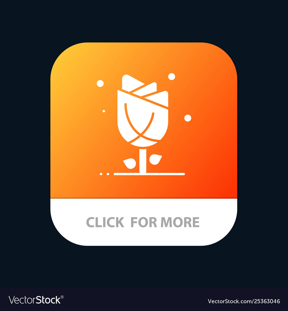 Flora floral flower nature rose mobile app button