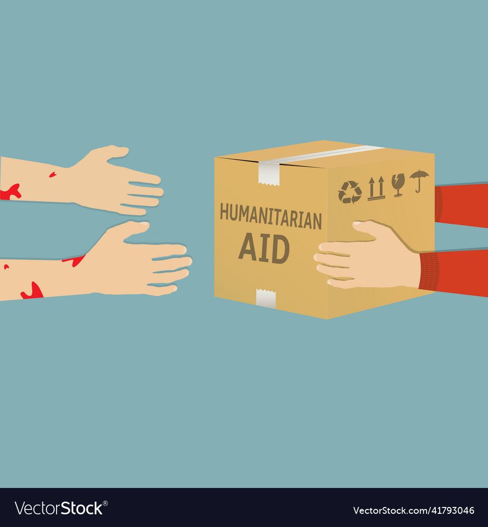 Humanitarian aid flat design