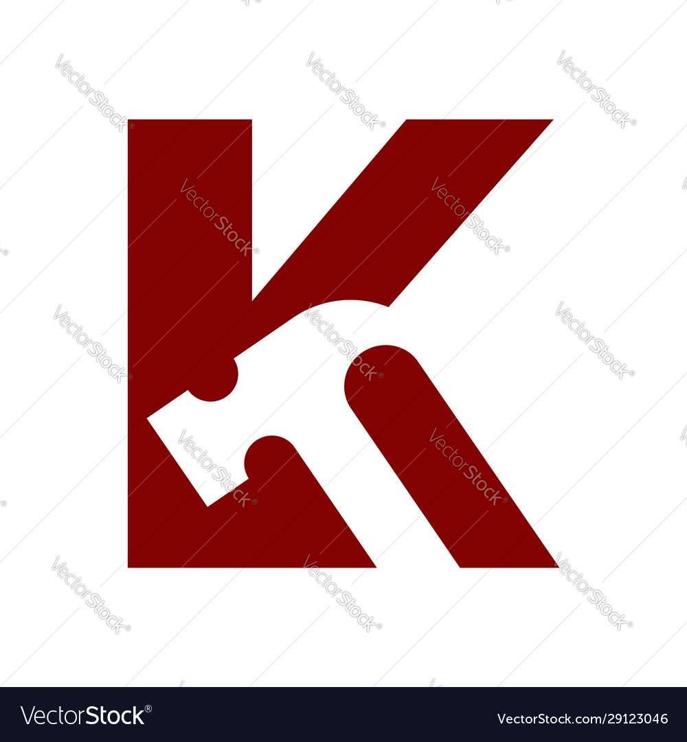 Initial letter a hammer logo Royalty Free Vector Image