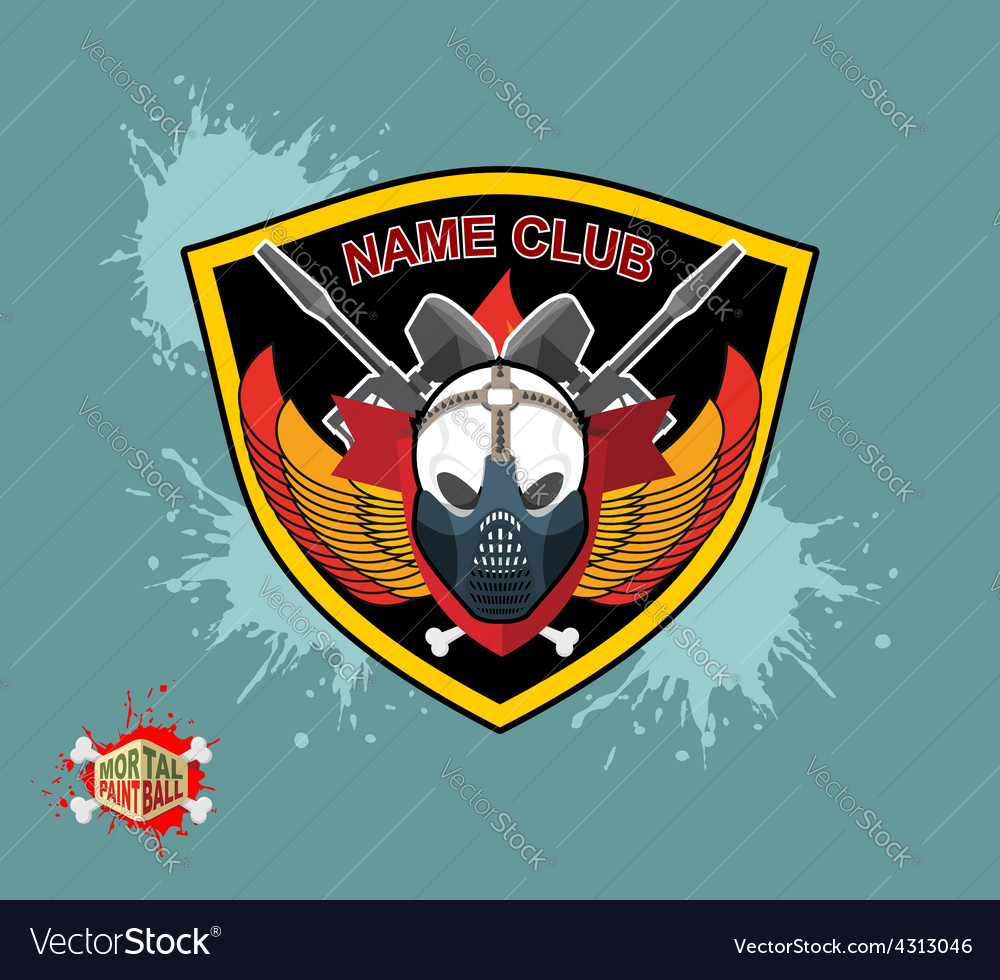 Paintball emblem club wings of fire and