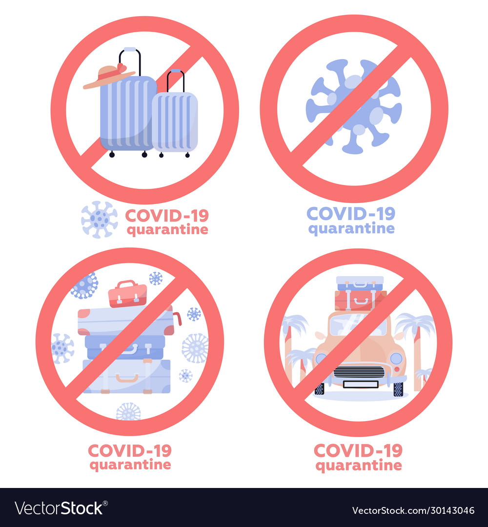 Set coronavirus travel and vacation