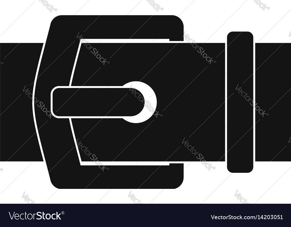 Elegant belt icon simple style Royalty Free Vector Image