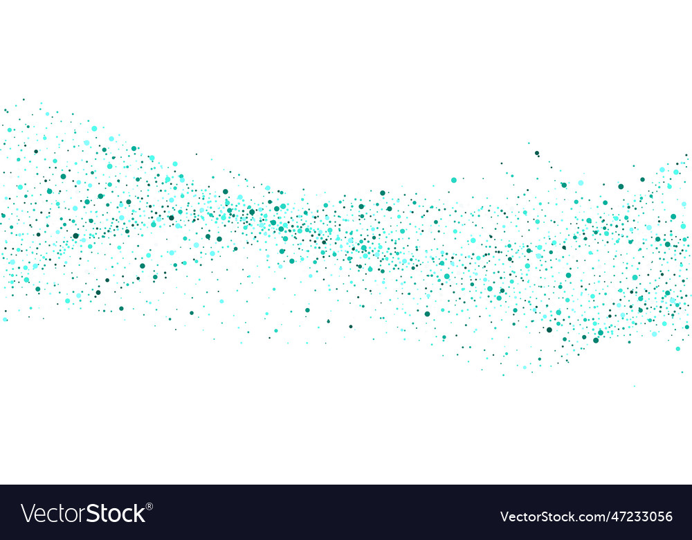 Abstract shiny green glitter design element Vector Image