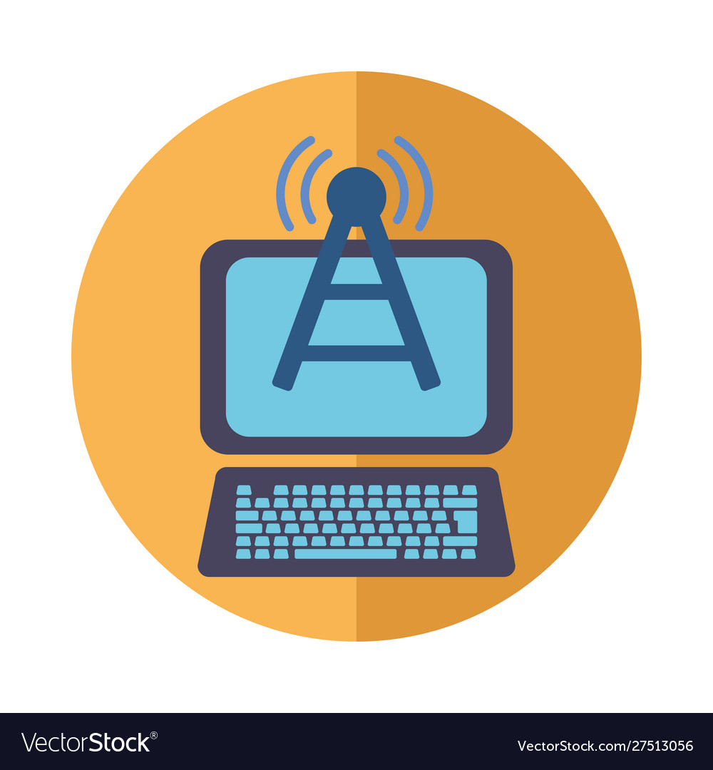 Computer icon block design Royalty Free Vector Image