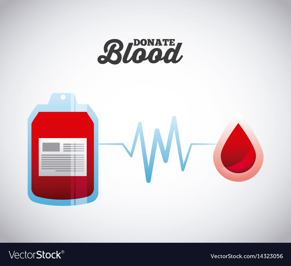 Donate blood design Royalty Free Vector Image - VectorStock