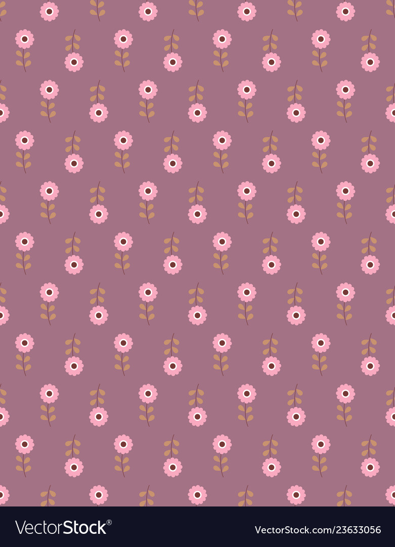 Scandinavian pattern with flowers