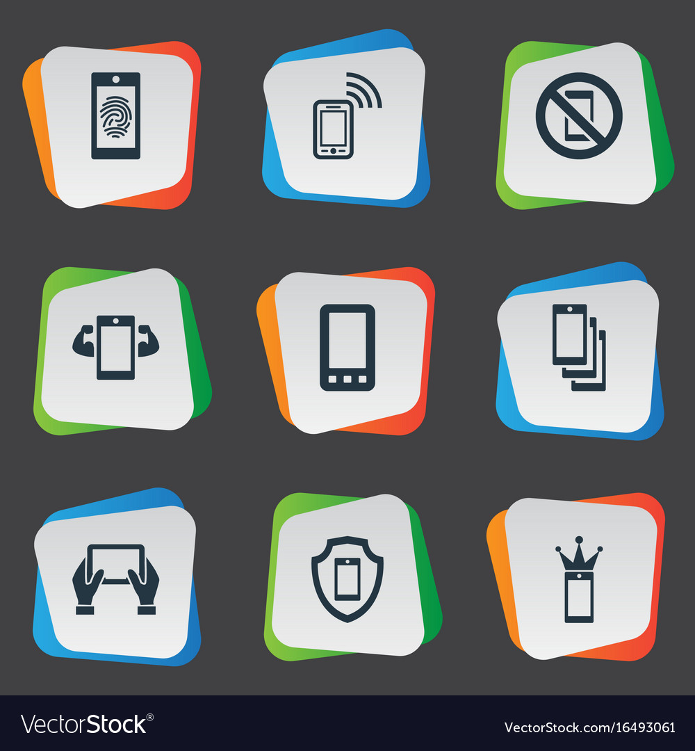 Set of simple telephone icons