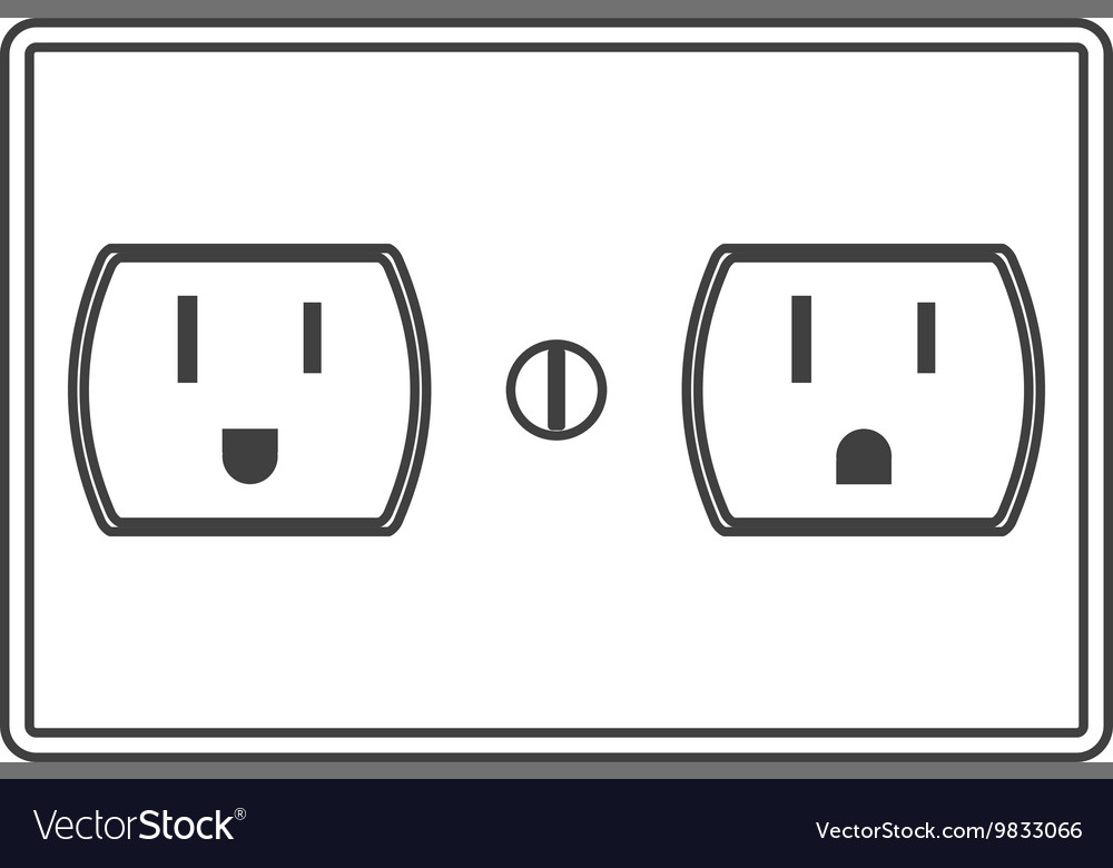 Power outlet icon Royalty Free Vector Image - VectorStock