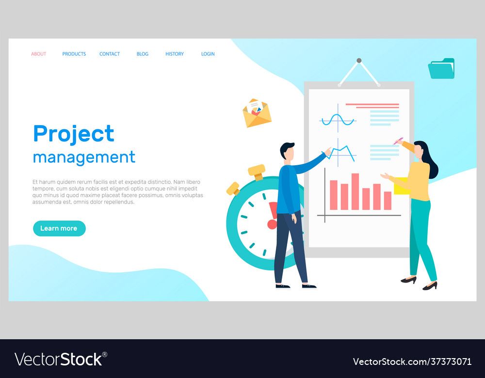 Business strategy planning project management Vector Image