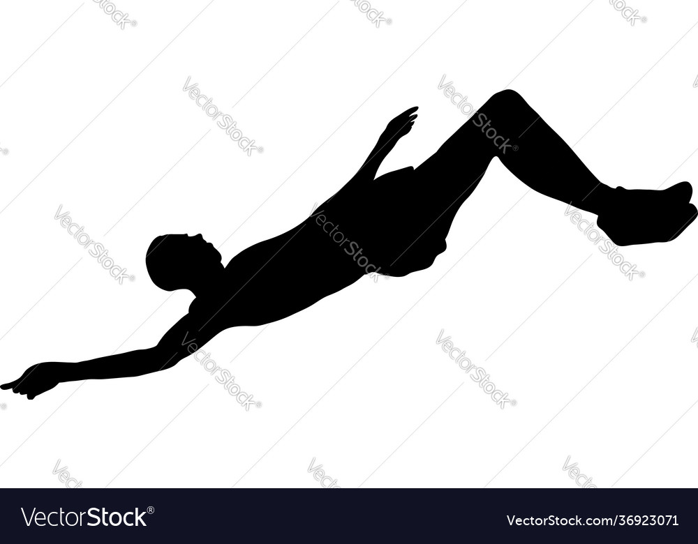 High jumper silhouette