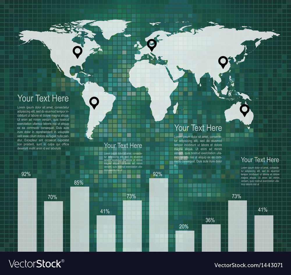 Infographic design template - data display Vector Image