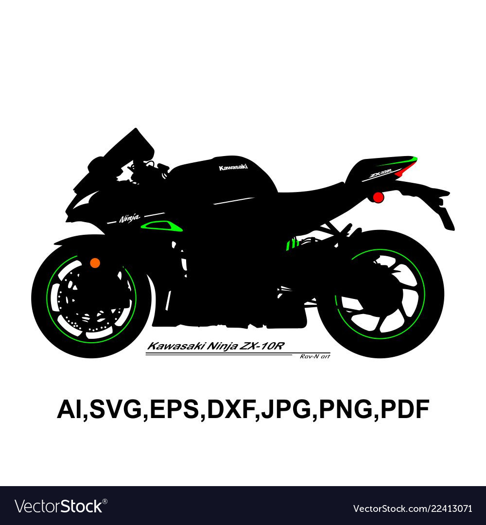 Kawasaki Ninja Zx 10r Royalty Free Vector Image