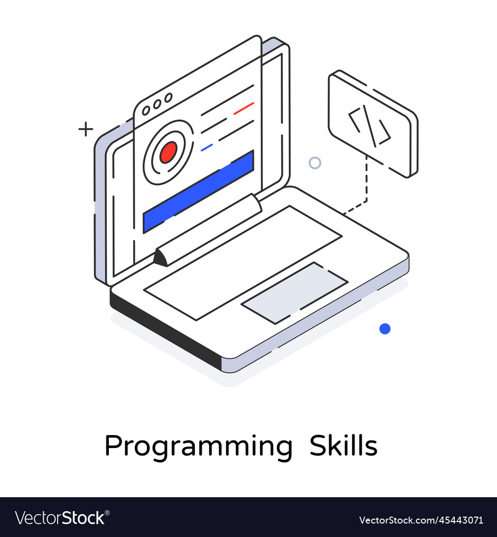 Programming skills Royalty Free Vector Image - VectorStock
