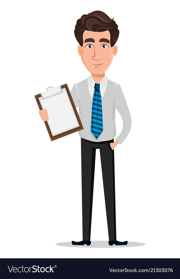 Business man in office style clothes Royalty Free Vector