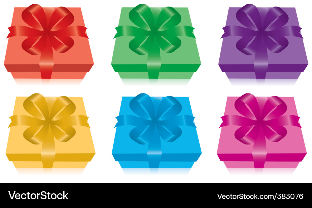 Gift boxes Royalty Free Vector Image - VectorStock