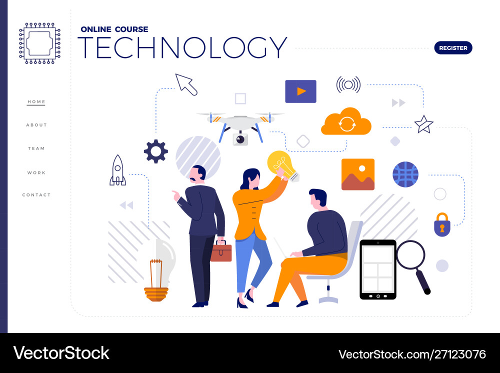 Online course Royalty Free Vector Image - VectorStock