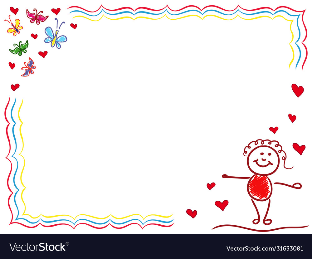 Valentine greeting card with joyful girl