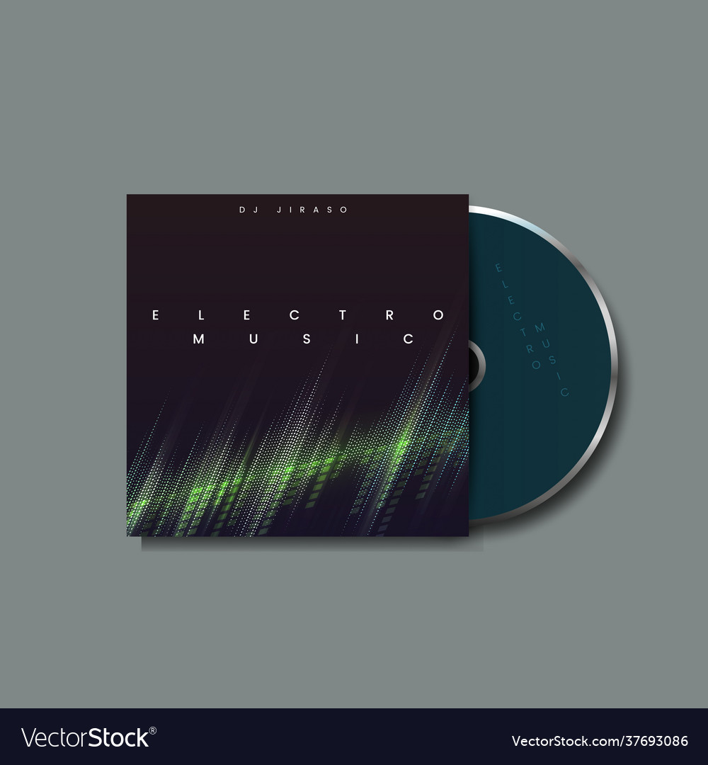 Electro music album Royalty Free Vector Image - VectorStock