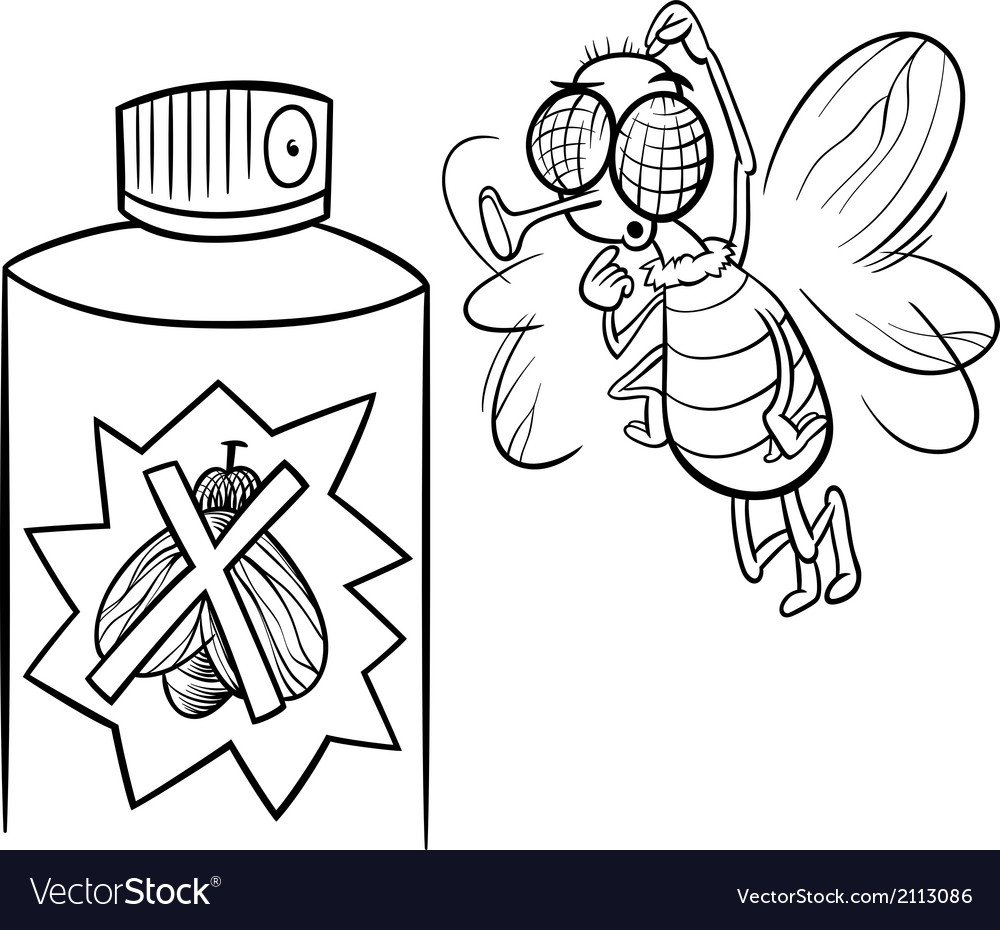 flying insects coloring pages