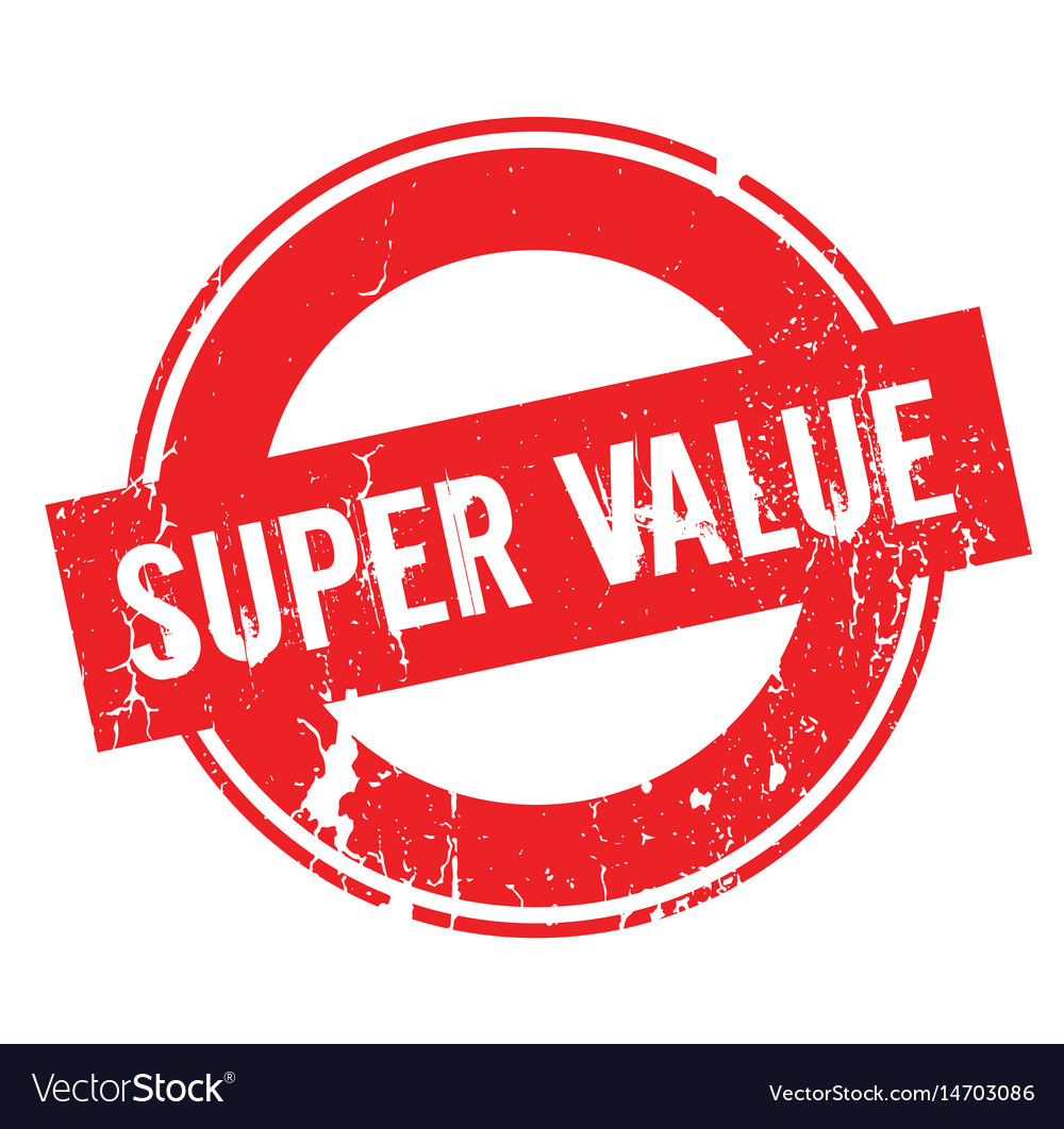 Super Value Rubber Stamp Royalty Free Vector Image