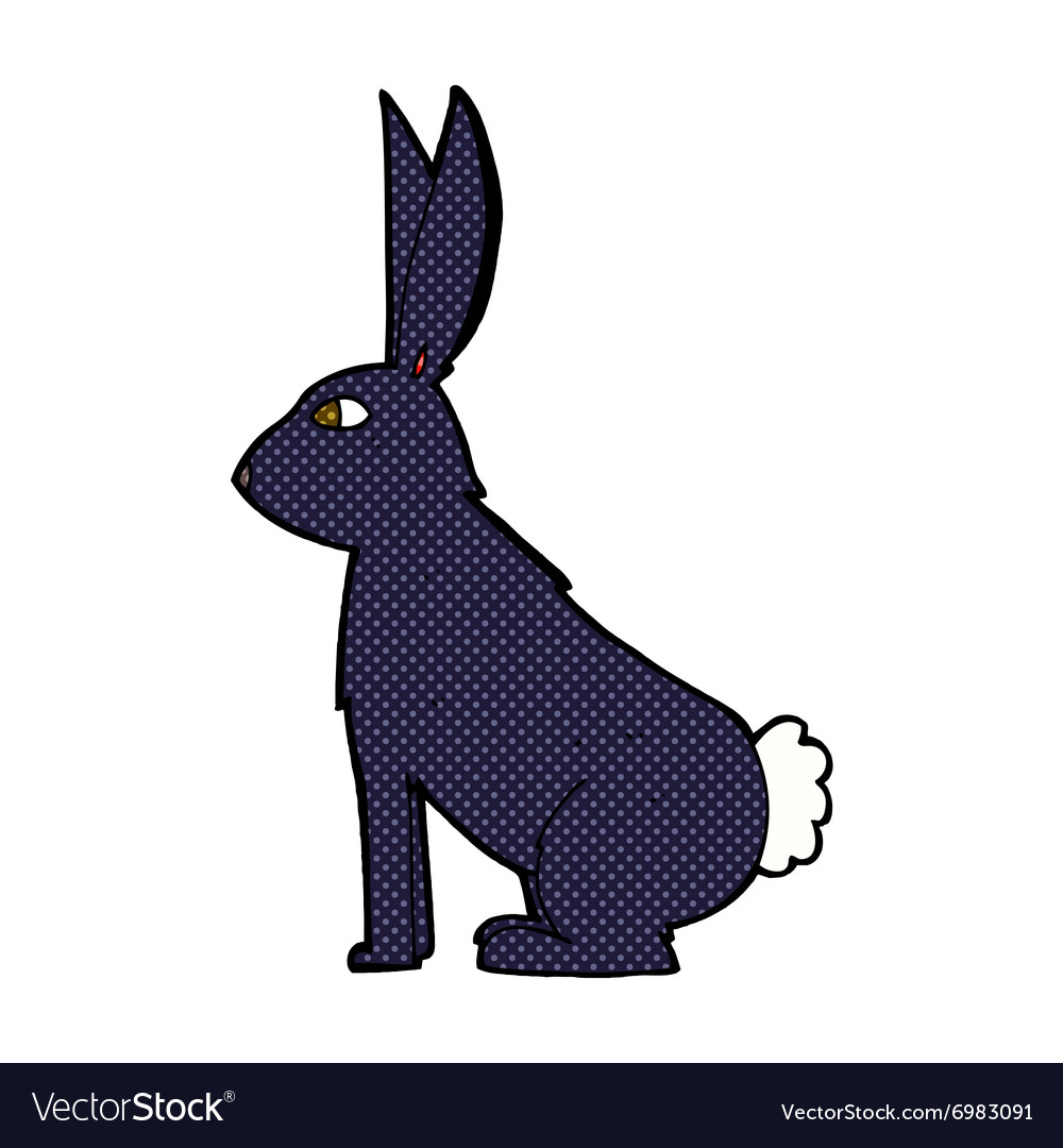 Comic cartoon rabbit