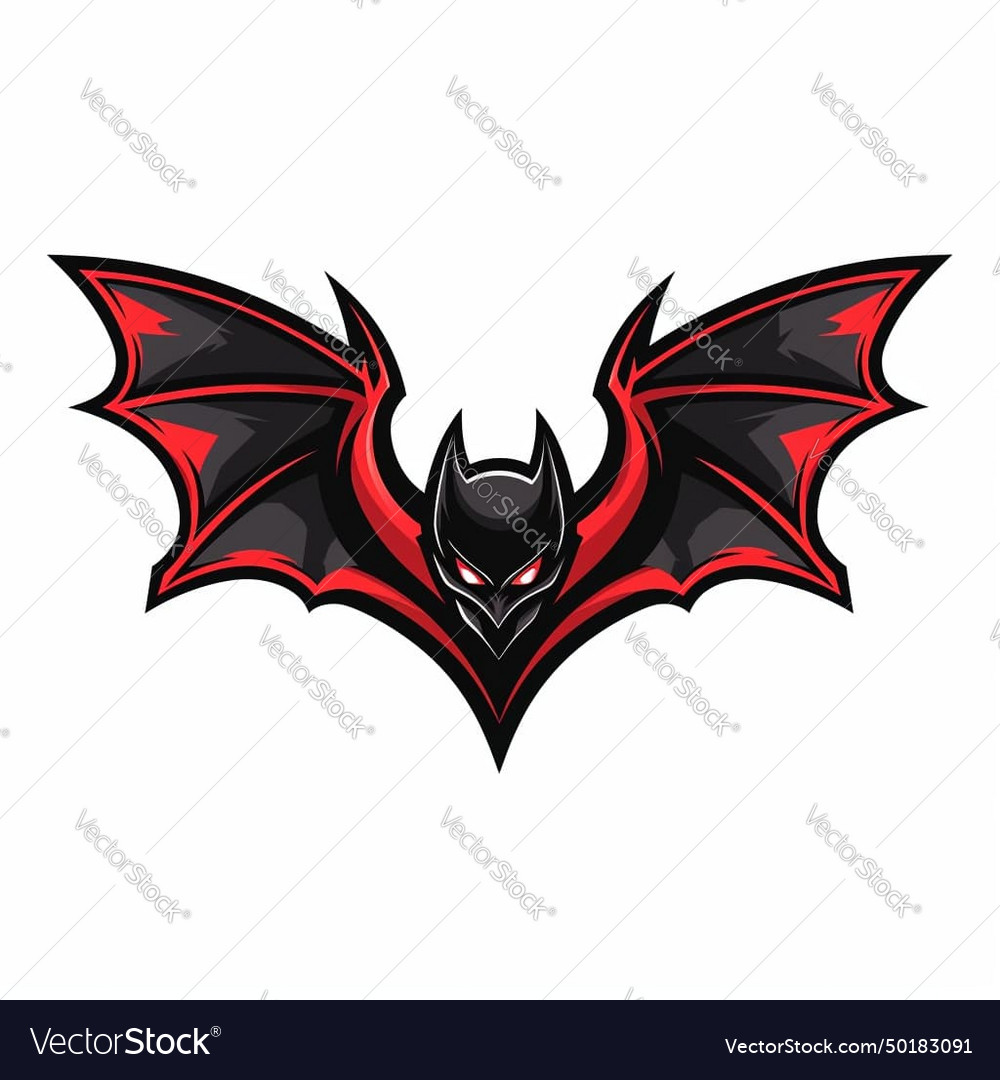 Esport logo bat icon sticker flittermouse